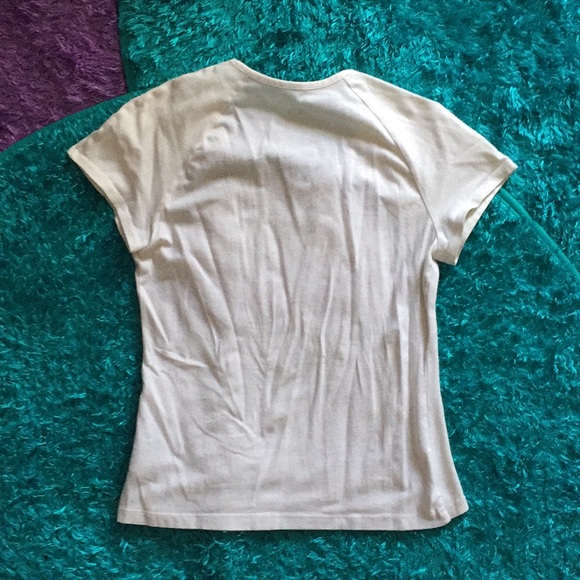 White fitted workout top - Picture 3 of 6